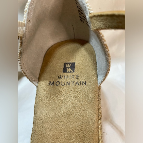 White Mountain Womens Mamba Braided Espadrille Wedge  Size 8.5M - Picture 8 of 9